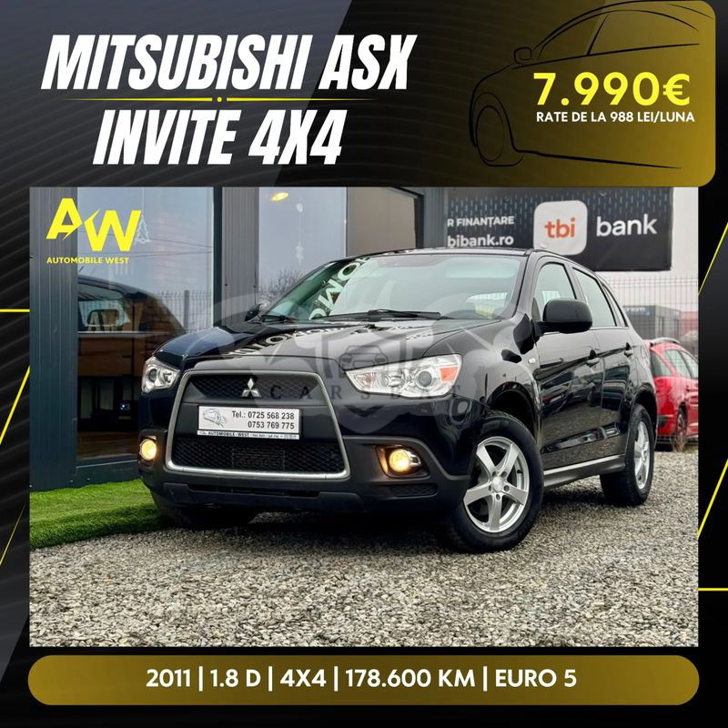 Mitsubishi ASX 1.8 DI-D 4WD Invite 2011