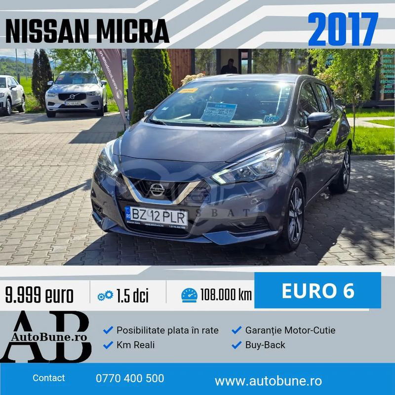 Nissan Micra K14 [2017 - Prezent] 1.5 dCi N-Connecta 2017